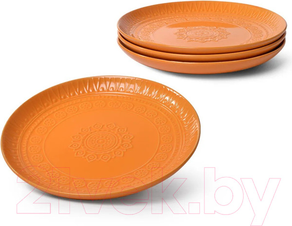 Изображение товара Набор столовой посуды Fissman Motif 6280 (16пр, оранжевый)