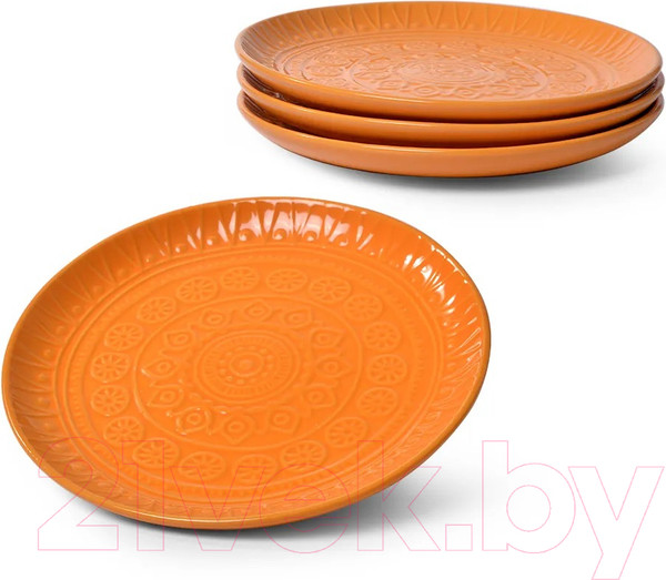 Изображение товара Набор столовой посуды Fissman Motif 6280 (16пр, оранжевый)