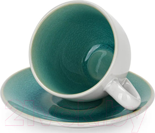 Изображение товара Чашка с блюдцем Fissman Celine 6228 (лазурный)