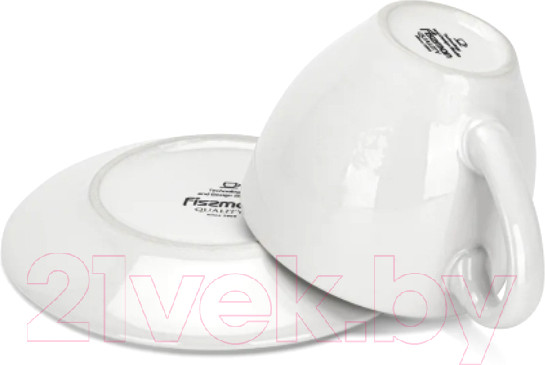 Изображение товара Чашка с блюдцем Fissman Celine 6228 (лазурный)