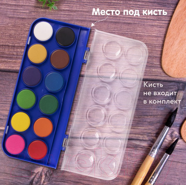 Изображение товара Акварельные краски Brauberg Premium / 191743 (12цв)