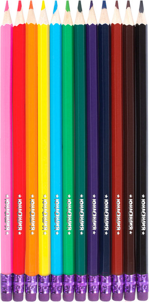 Изображение товара Набор цветных карандашей Юнландия Юный Волшебник / 181578 (12цв)