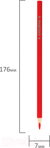 Изображение товара Набор цветных карандашей Юнландия Экзотика / 181647 (12цв)
