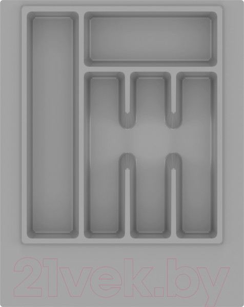 Изображение товара Органайзер для столовых приборов Альтернатива М8535 (серый)