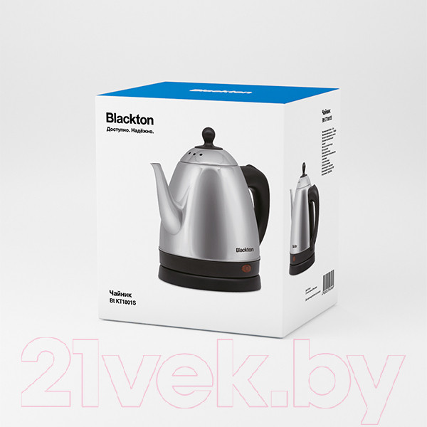 Изображение товара Электрочайник Blackton Bt KT1801S (черный/сталь)