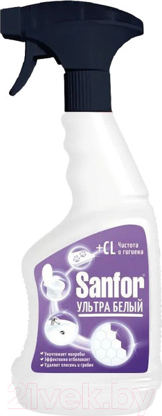 Изображение товара Чистящее средство для ванной комнаты Sanfor Универсал санитарно-гигиеническое (500мл)