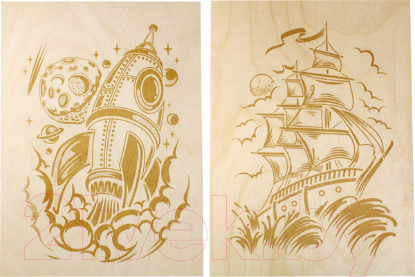 Изображение товара Набор для выжигания Десятое королевство Выжигательный аппарат с насадками / 04388