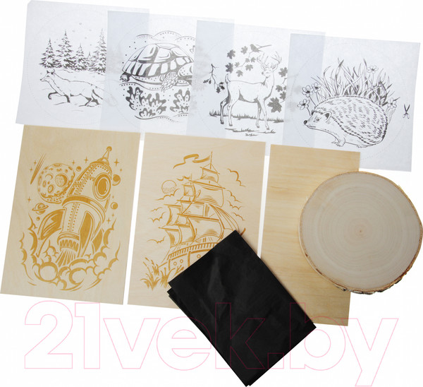 Изображение товара Набор для выжигания Десятое королевство Выжигательный аппарат с насадками / 04388