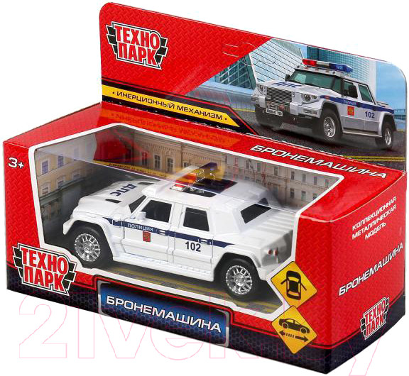 Изображение товара Автомобиль игрушечный Технопарк Бронемашина полиция / FY6158-12POL-WH