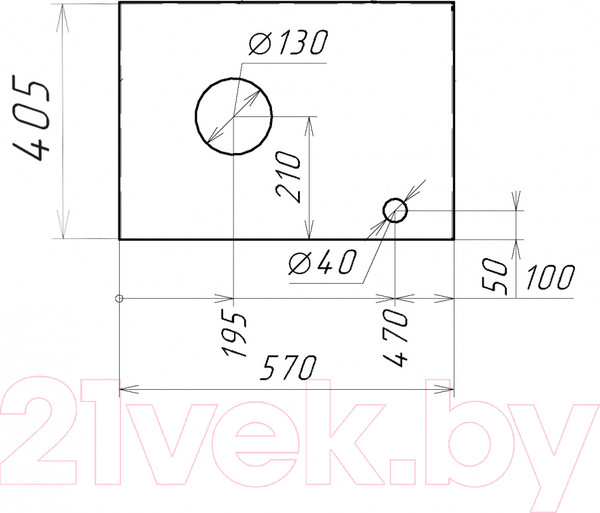 Изображение товара Столешница для тумбы в ванную Grossman Флай 60 / 506001