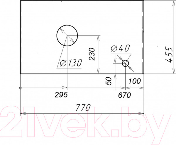 Изображение товара Столешница для тумбы в ванную Grossman Флай 80 / 508001