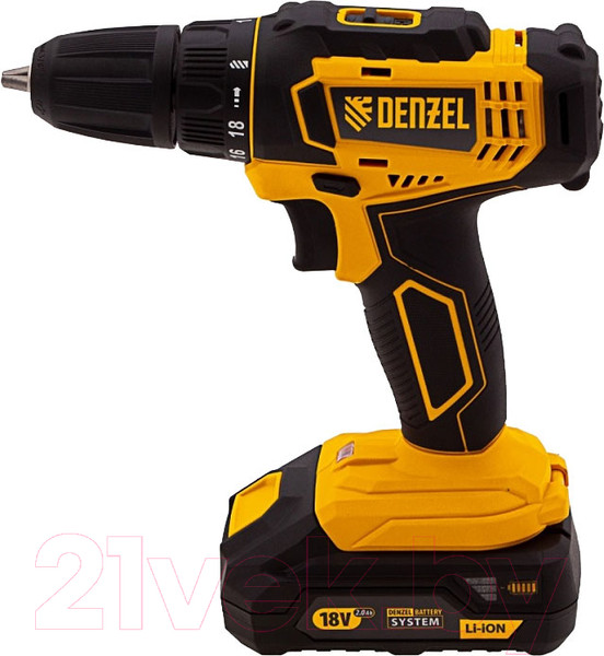Изображение товара Аккумуляторная дрель-шуруповерт Denzel CDL-18-02BM / 26116