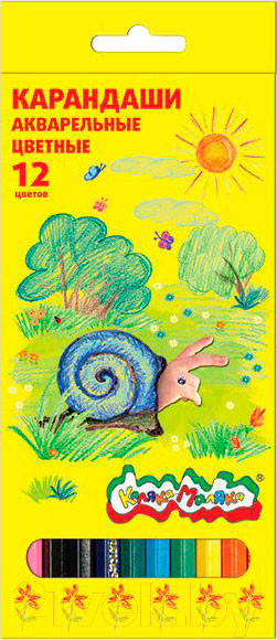 Изображение товара Набор акварельных карандашей Каляка-Маляка КАКМ12 (12цв)