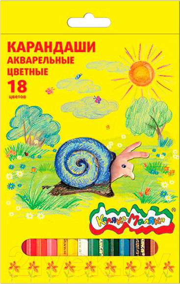 Изображение товара Набор акварельных карандашей Каляка-Маляка КАКМ18 (18цв)