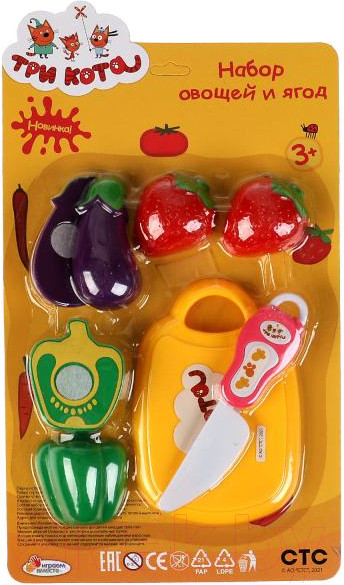 Изображение товара Набор игрушечных продуктов Играем вместе Три Кота / 1910U759-R