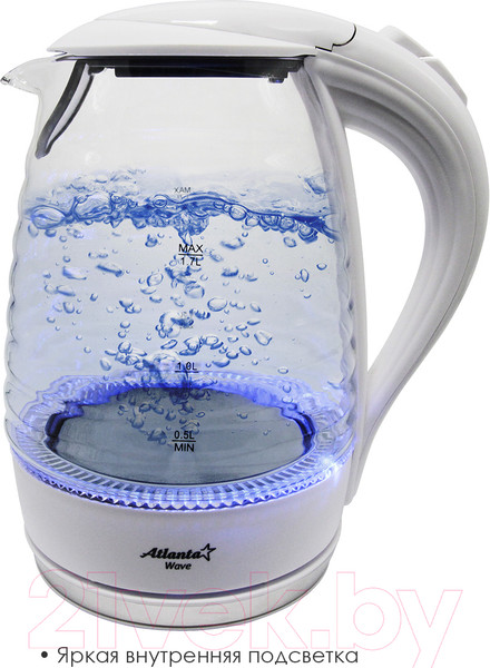 Изображение товара Электрочайник Atlanta ATH-2467 (белый)