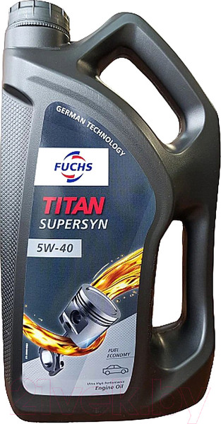 Изображение товара Моторное масло Fuchs Titan Supersyn 5W40 / 601425745 (5л)