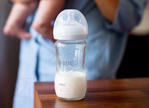 Изображение товара Бутылочка для кормления Philips AVENT Natural Стекло / SCF053/17 (240мл)