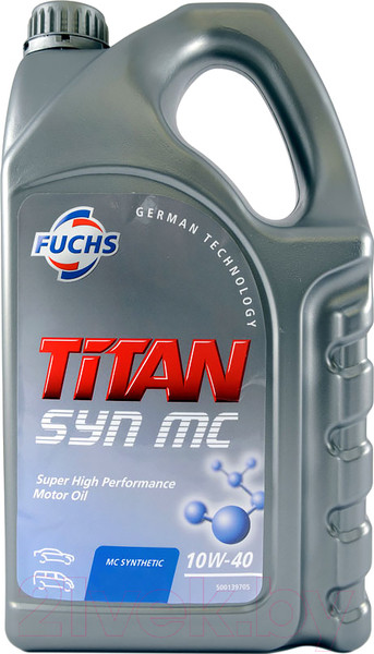 Изображение товара Моторное масло Fuchs Titan Syn MC 10W40 602059826 / 601411717 (5л)