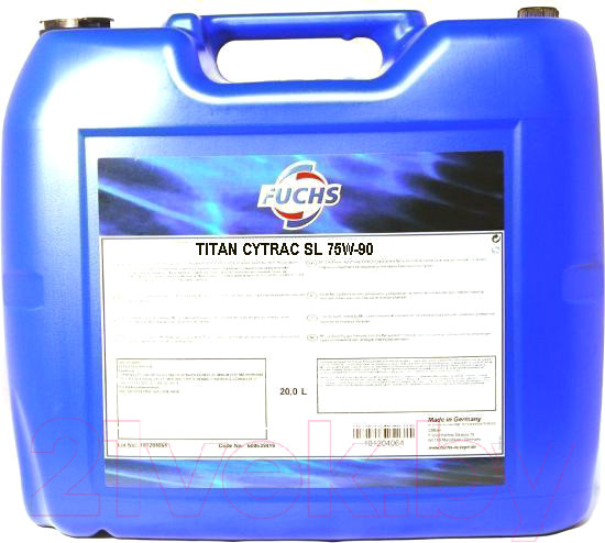 Изображение товара Трансмиссионное масло Fuchs TItan Cytrac Mb Synth 75W90 / 600683962 (20л)