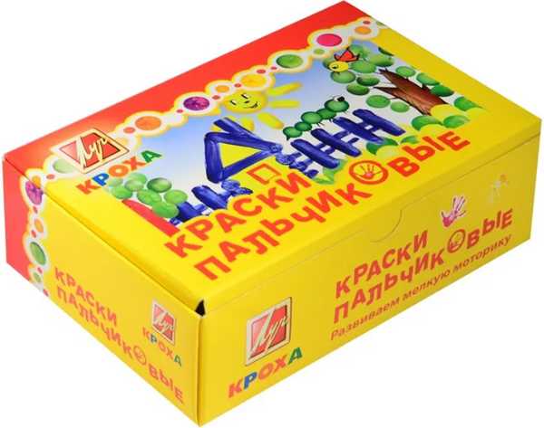 Изображение товара Пальчиковые краски ЛУЧ Кроха / 24С1508-08 (6цв)