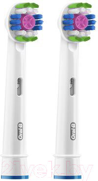 Изображение товара Набор насадок для зубной щетки Oral-B 3D White EB18pRB (2шт)