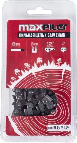 Изображение товара Цепь для пилы Maxpiler MX-1.5-72-0.325