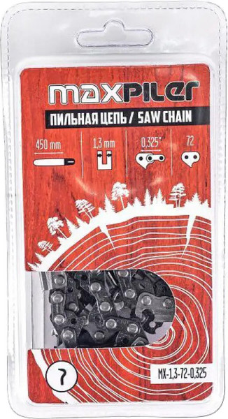 Изображение товара Цепь для пилы Maxpiler MX-1.3-72-0.325