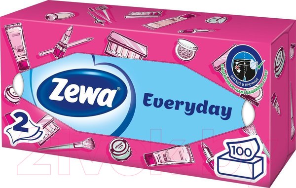 Изображение товара Бумажные салфетки Zewa Everyday  (100шт)