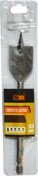 Изображение товара Сверло Yourtools 26мм По дереву Перовое