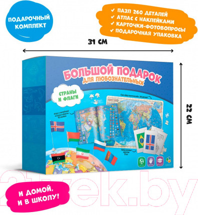 Изображение товара Набор игр Геодом Подарок большой. Страны и флаги / 4607177453088