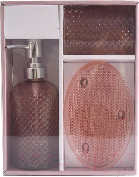 Изображение товара Набор аксессуаров для ванной Arya Lexia / 8680943100535 (розовый)