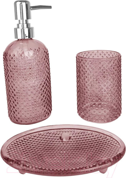 Изображение товара Набор аксессуаров для ванной Arya Lexia / 8680943100535 (розовый)