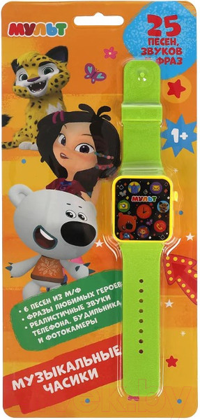 Изображение товара Часы наручные детские Умка Музыкальные. Мульт / 2006Z256-R5