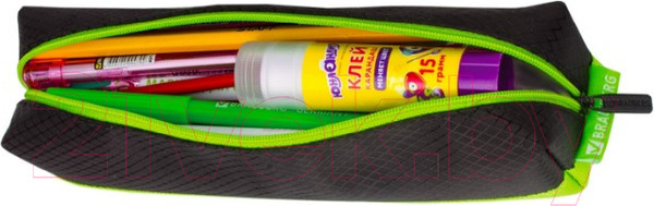 Изображение товара Косметичка Brauberg Black&Bright / 229005 (черный/зеленый)