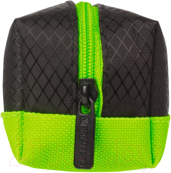 Изображение товара Косметичка Brauberg Black&Bright / 229005 (черный/зеленый)