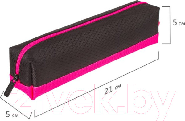 Изображение товара Косметичка Brauberg Black&Bright / 229006  (черный/розовый)