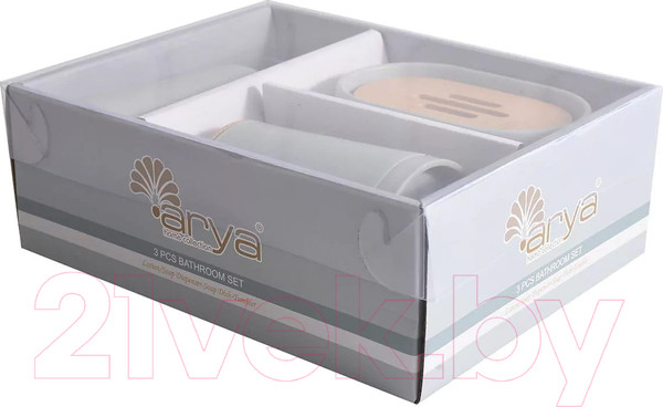 Изображение товара Набор аксессуаров для ванной Arya Rustic / 8680943100689 (зеленый)