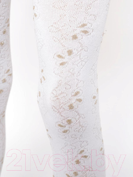 Изображение товара Колготки детские Mark Formelle 708K-744 (р.150-152, белый/бежевый люрекс)