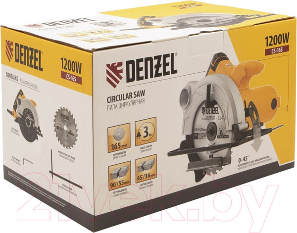 Изображение товара Дисковая пила Denzel CS-165 / 27301