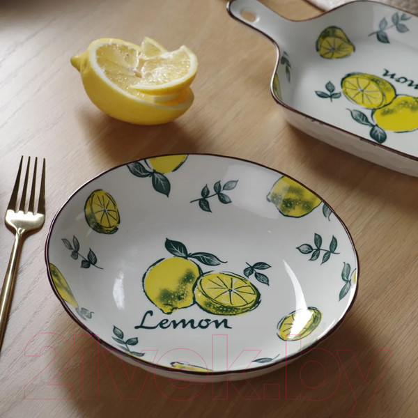 Изображение товара Тарелка столовая глубокая Fissman Limoncello 6038