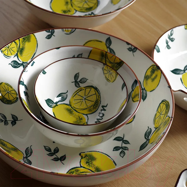 Изображение товара Тарелка столовая глубокая Fissman Limoncello 6038