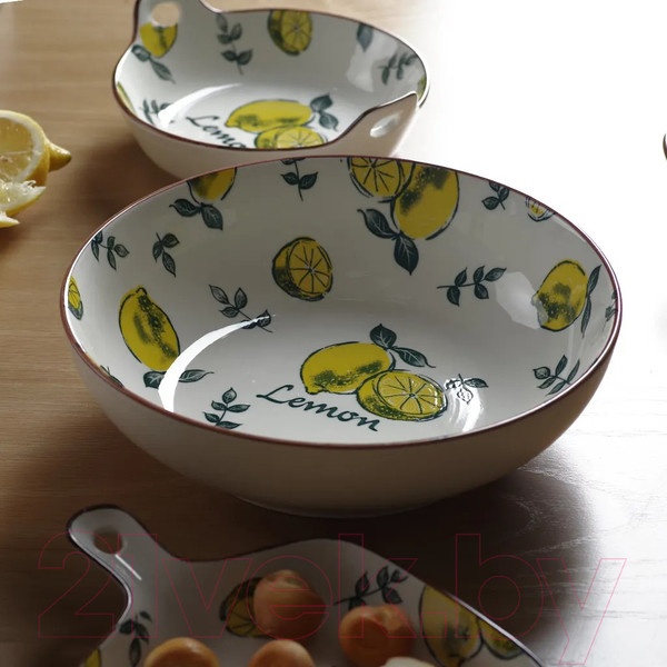Изображение товара Тарелка столовая глубокая Fissman Limoncello 6038