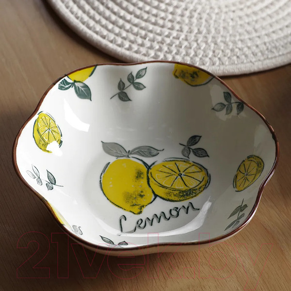 Изображение товара Тарелка столовая глубокая Fissman Limoncello 6039