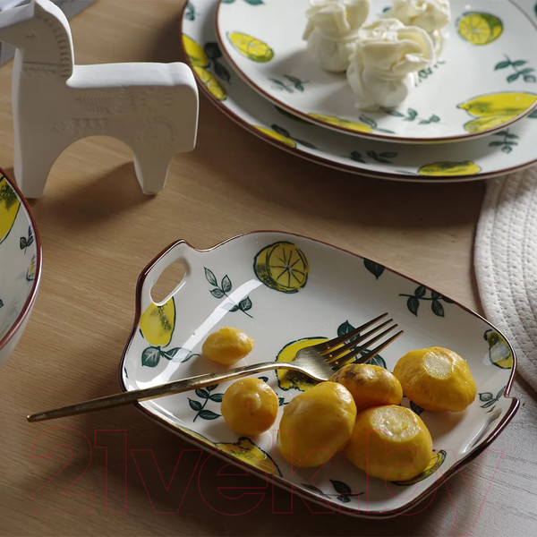 Изображение товара Тарелка столовая глубокая Fissman Limoncello 6039