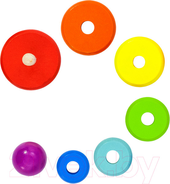 Изображение товара Развивающая игрушка Alatoys Пирамидка / П06