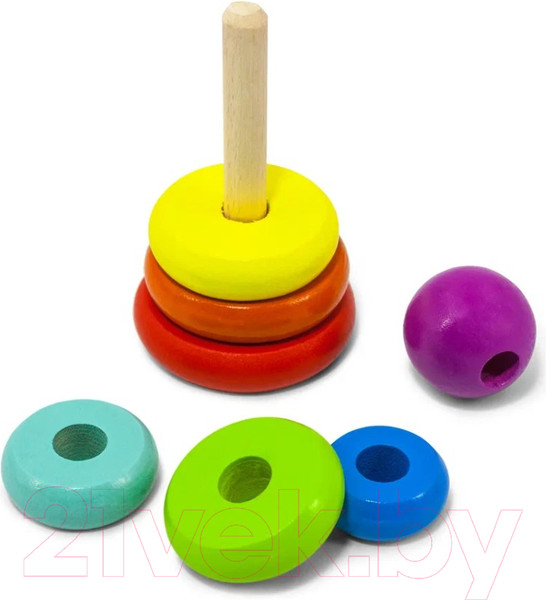 Изображение товара Развивающая игрушка Alatoys Пирамидка / П06