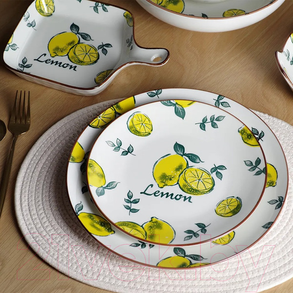 Изображение товара Тарелка столовая обеденная Fissman Limoncello 6045