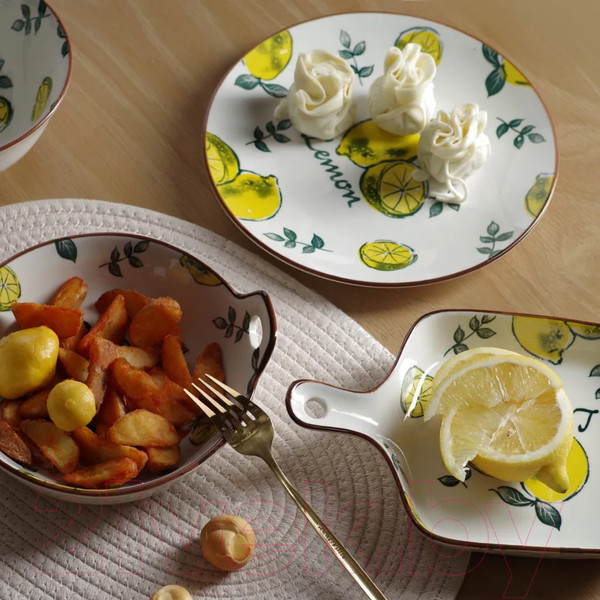 Изображение товара Тарелка столовая обеденная Fissman Limoncello 6045