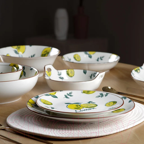 Изображение товара Тарелка столовая обеденная Fissman Limoncello 6045